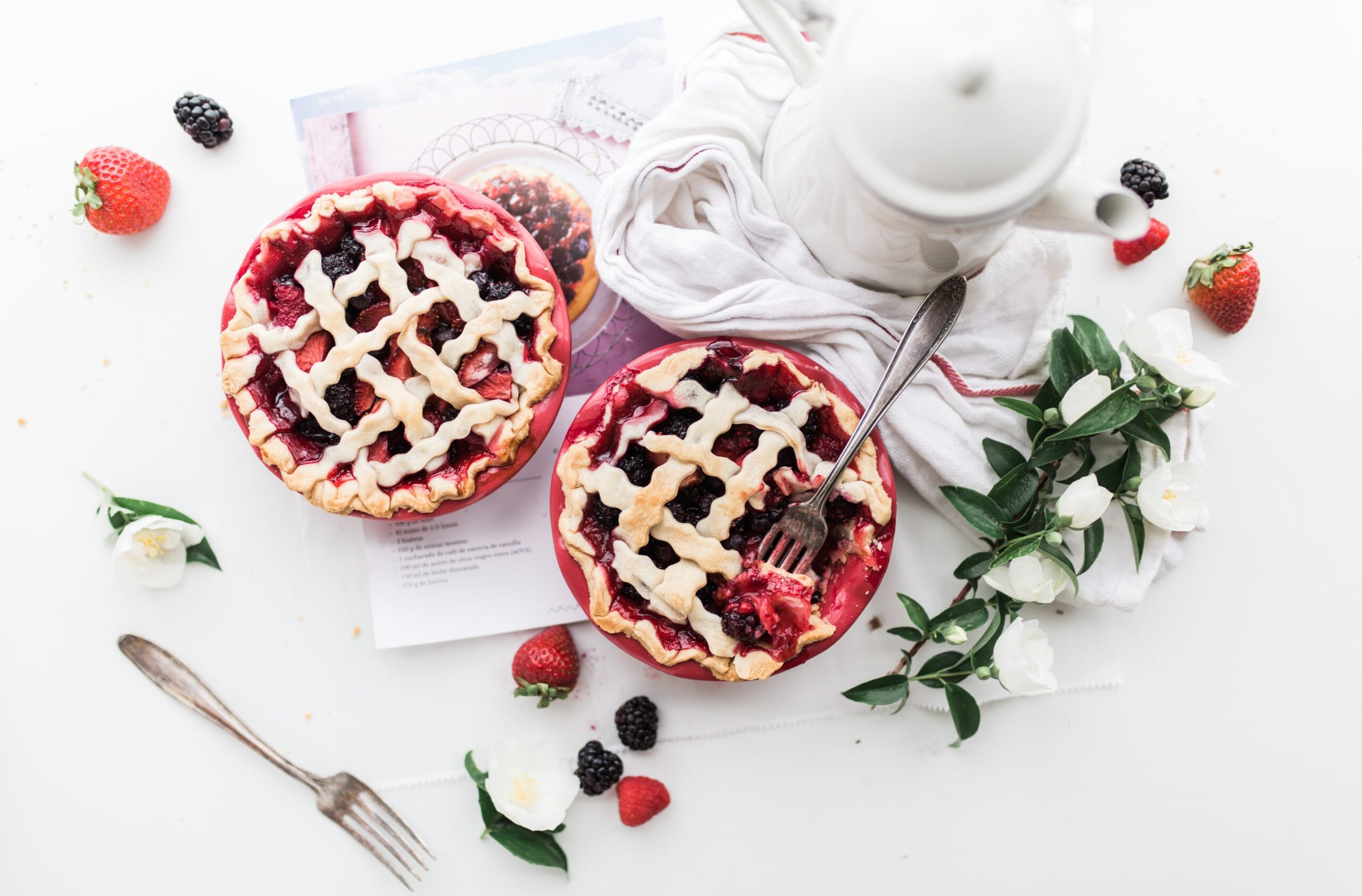 Strawberry Fruit Pies Served With Tea - Brecon Foods